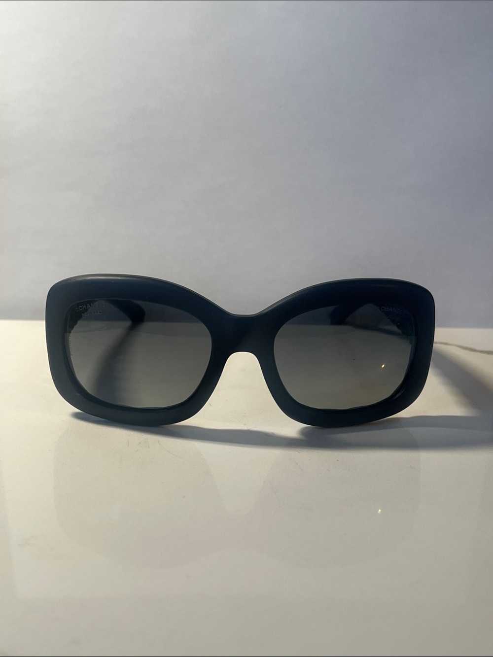 Authentic CHANEL Black and blue sports Women's Sunglasses 6048 c.1482/Z8